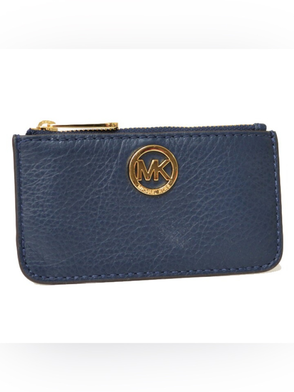 Michael Kors Royal Blue Key Pouch with Gold Logo - Picture 3 of 11